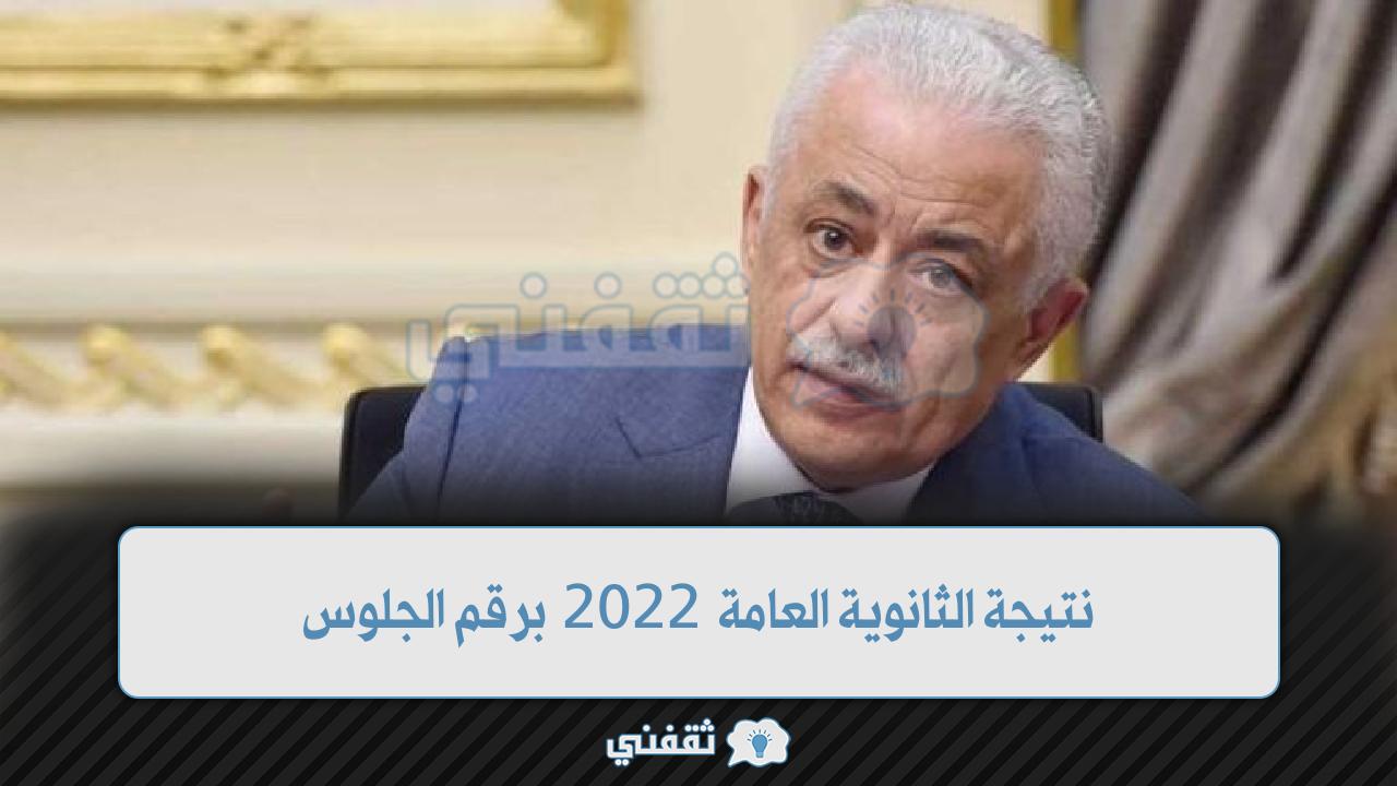 نتيجة الثانوية العامة 2022 برقم الجلوس