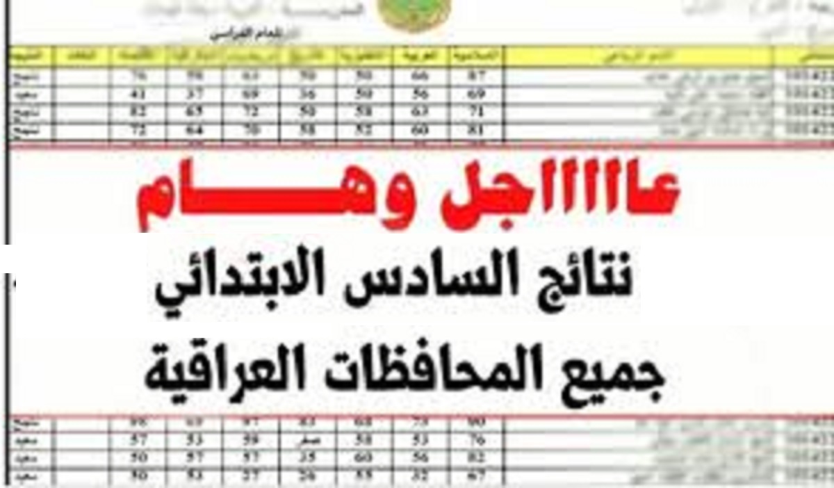 رابط استخراج نتيجة السادس الابتدائي الدور الثاني 2022