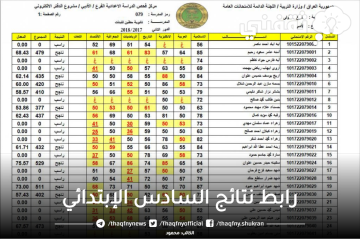 هنا .. رابط نتائج السادس الابتدائي 2023 في جميع المحافظات موقع وزارة التربية العراقية