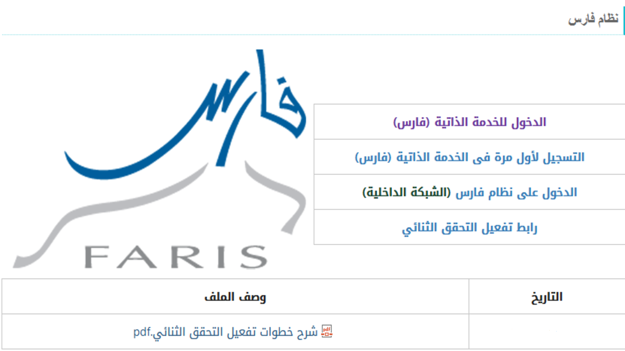 نظام فارس الاستعلام عن الترقيات 1444