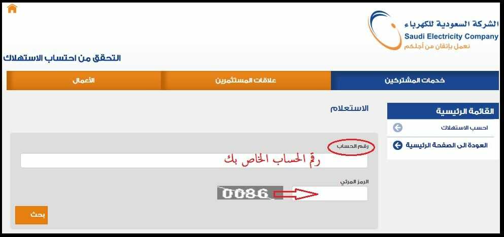 استعلام عن فاتورة الكهرباء عبر الرسائل النصية