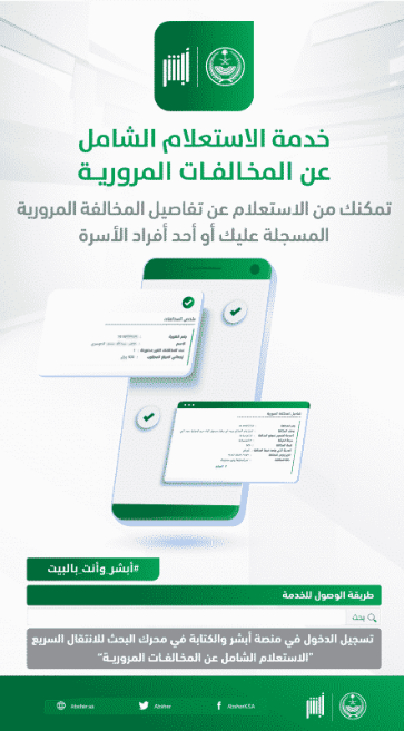 الاستعلام عن المخالفات المرورية