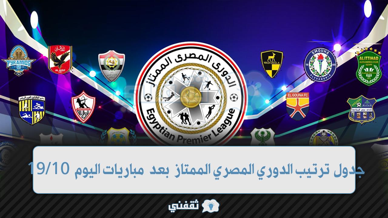 جدول ترتيب الدوري المصري الممتاز 2023/2022