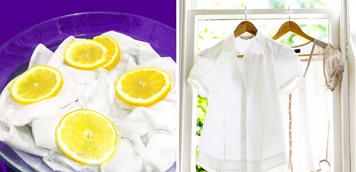 تنظيف الملابس البيضاء من البقع والاصفرار