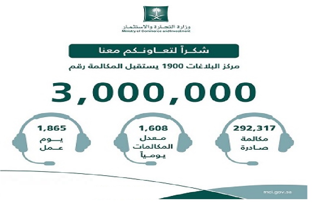 رقم بلاغات وزارة التجارة السعودية