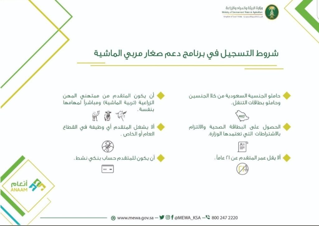 شروط دعم ريف