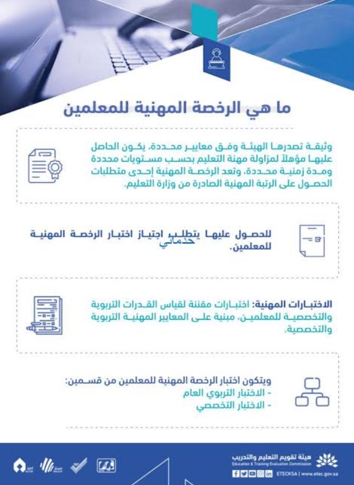 شروط إصدار الرخصة المهنية للمعلمين