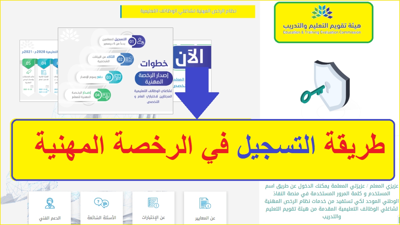 خطوات التسجيل في اختبار الرخصه المهنيه 2022