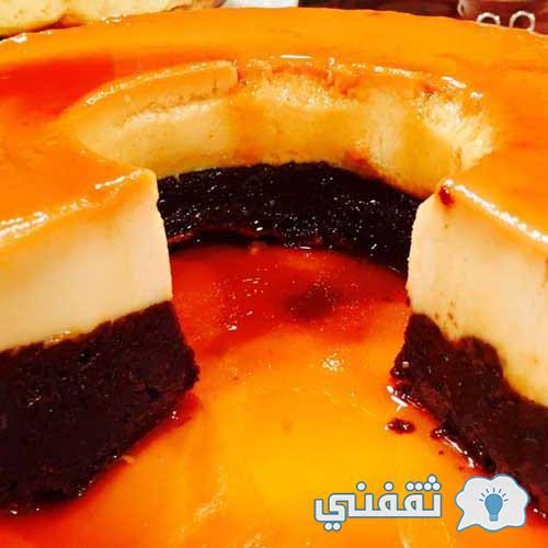 طريقة كيكة الكريم كراميل
