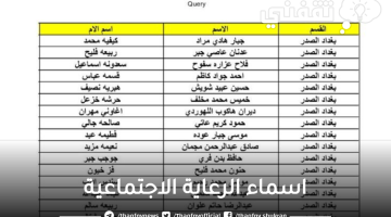 منصة مظلتي اسماء الرعاية الاجتماعية