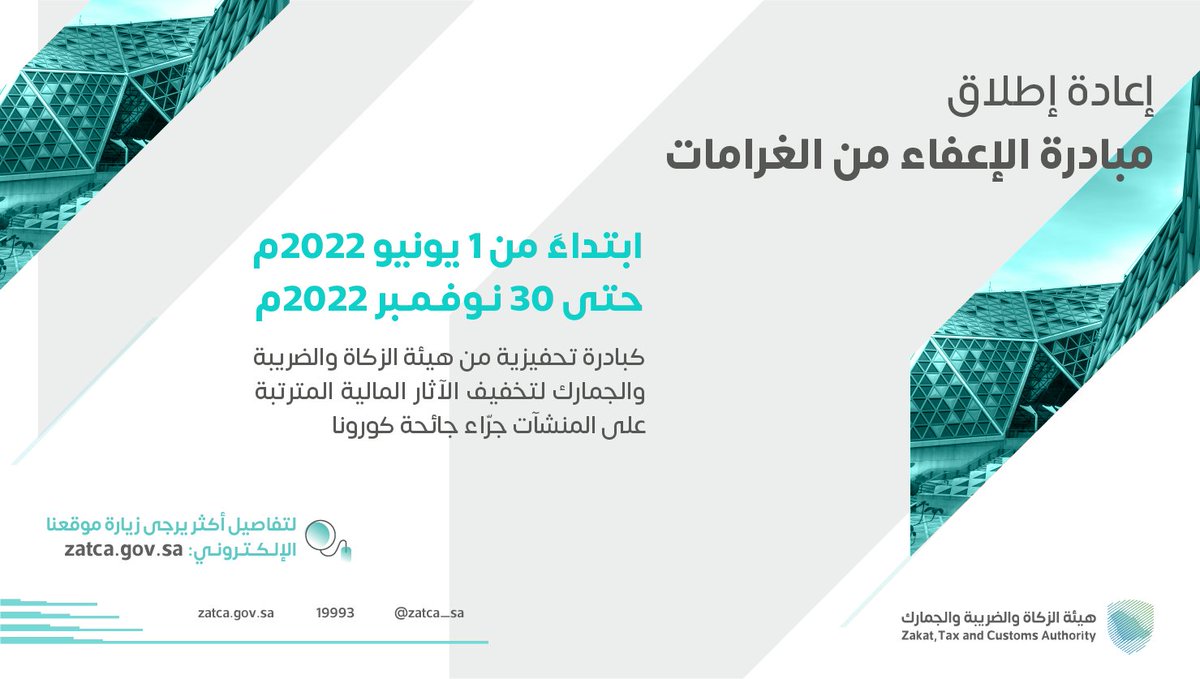 المدة المتبقية على انتهاء مبادرة الإعفاء من الغرامات