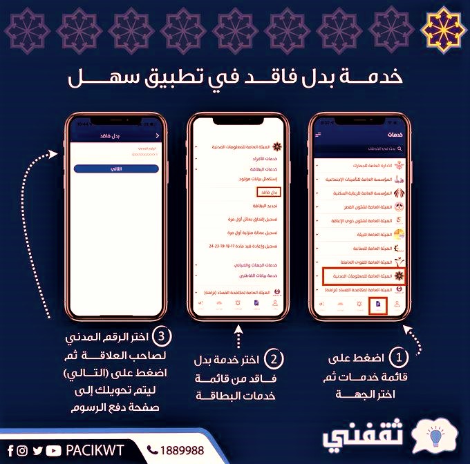 الهيئة العامة للمعلومات المدنية بدل فاقد 2022-2023