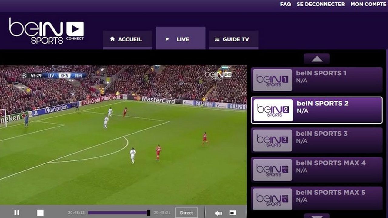 تردد قناة بين سبورت bein sport المفتوحة