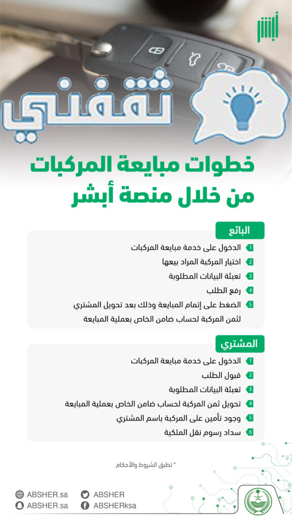 نقل ملكية السيارة فوري
