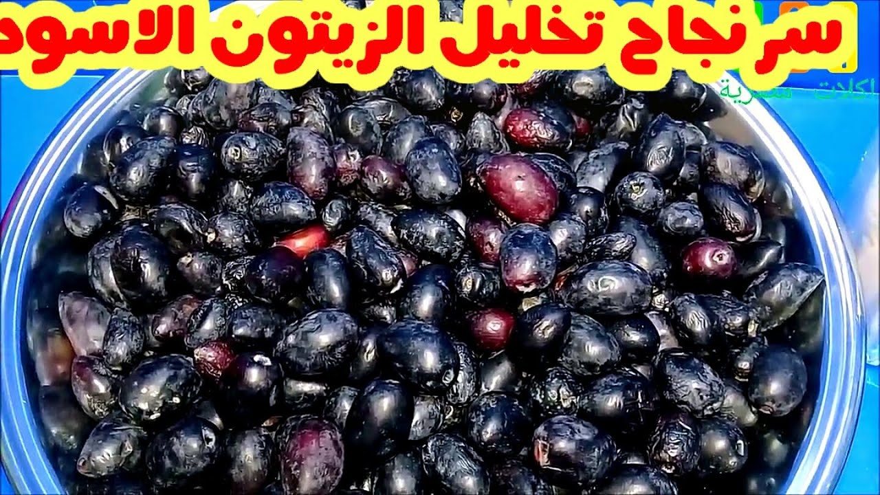 طريقة مخلل الزيتون الأسود