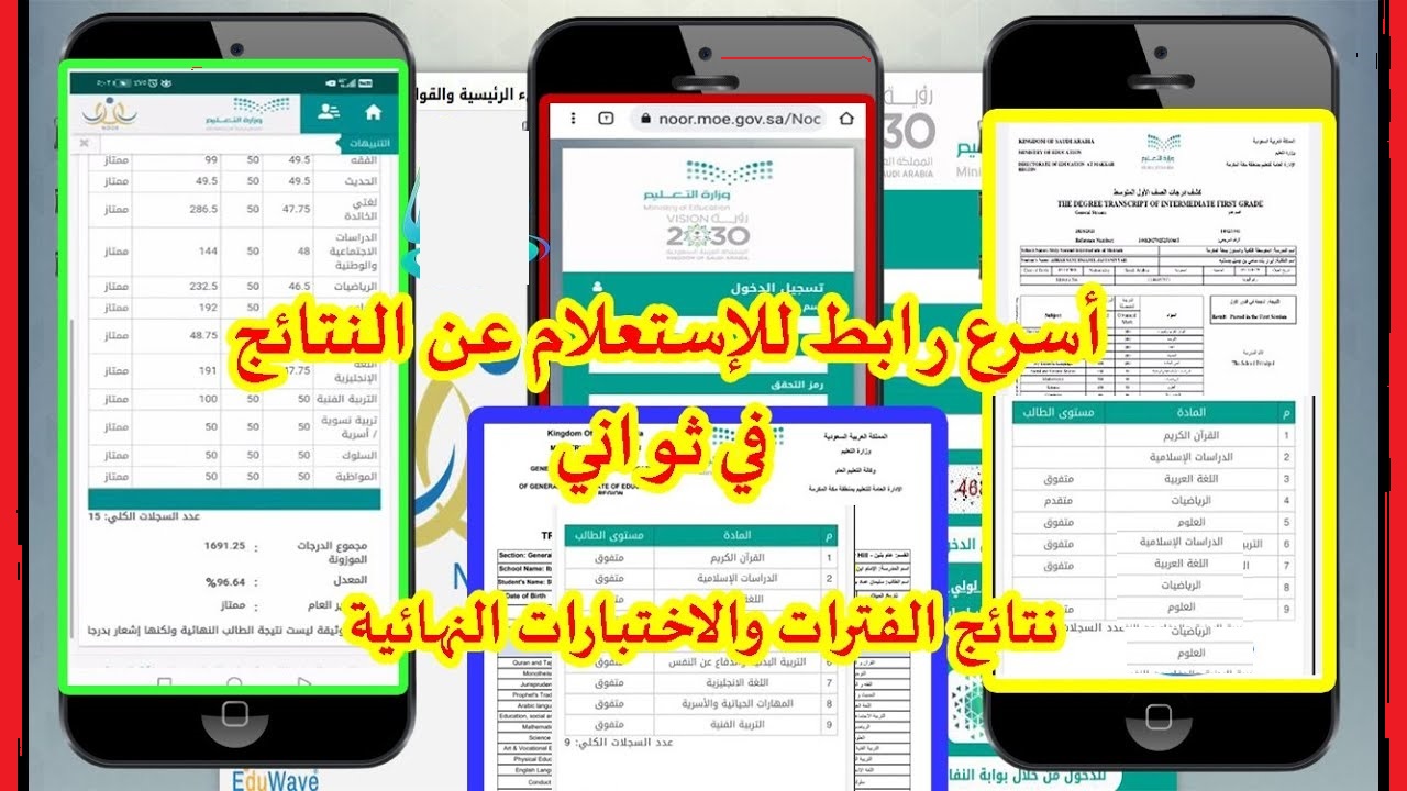 5 خطوات لاستخراج نتائج الطلاب برقم الهوية نظام نور 1444 noor.moe.gov.sa "ابتدائي والمتوسط والثانوي" (كيف اطلع نتائج الطلاب من نظام نور)