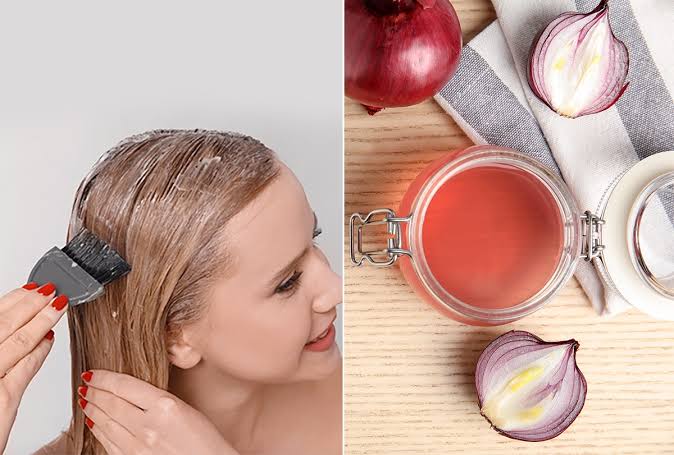 ماسك بصلة واحدة لتكثيف الشعر