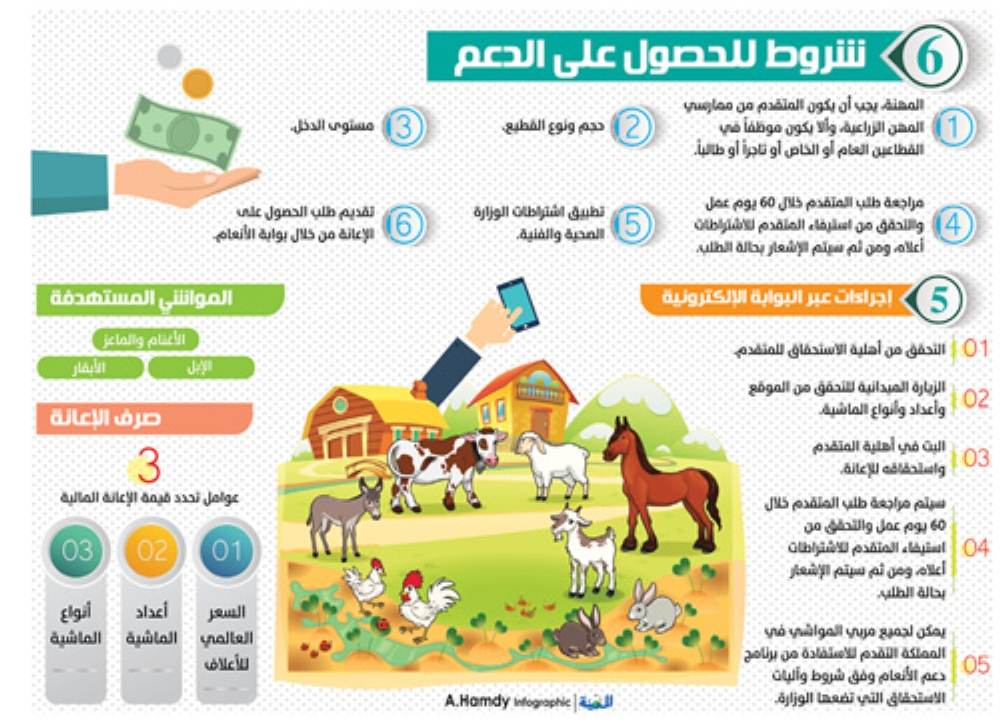 شروط دعم مربي المواشي
