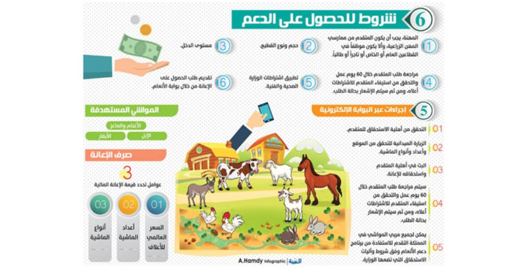دعم المواشي