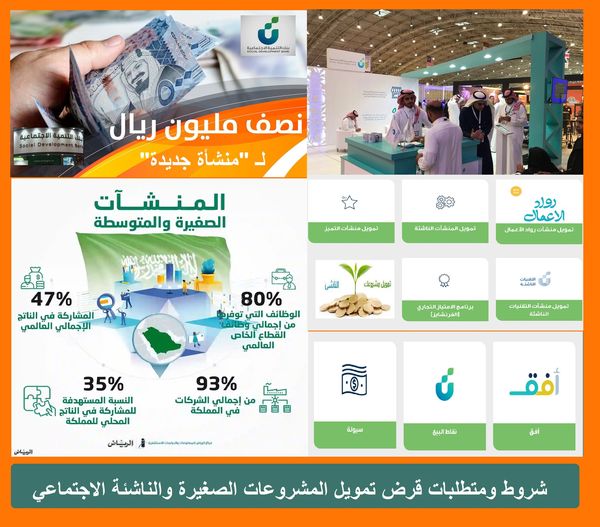 شروط ومتطلبات قرض تمويل المشروعات الصغيرة الناشئة "منشأة جديدة" بنك التنمية الاجتماعية