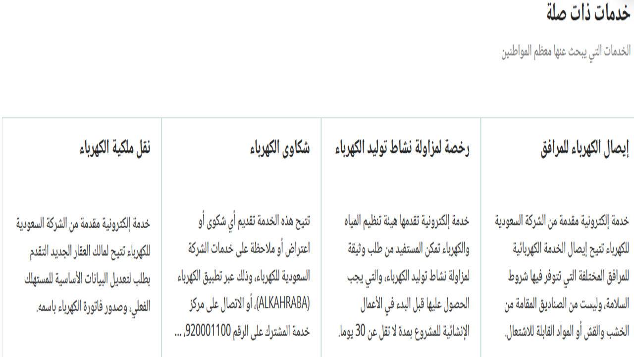 إجراءات نقل ملكية عداد الكهرباء