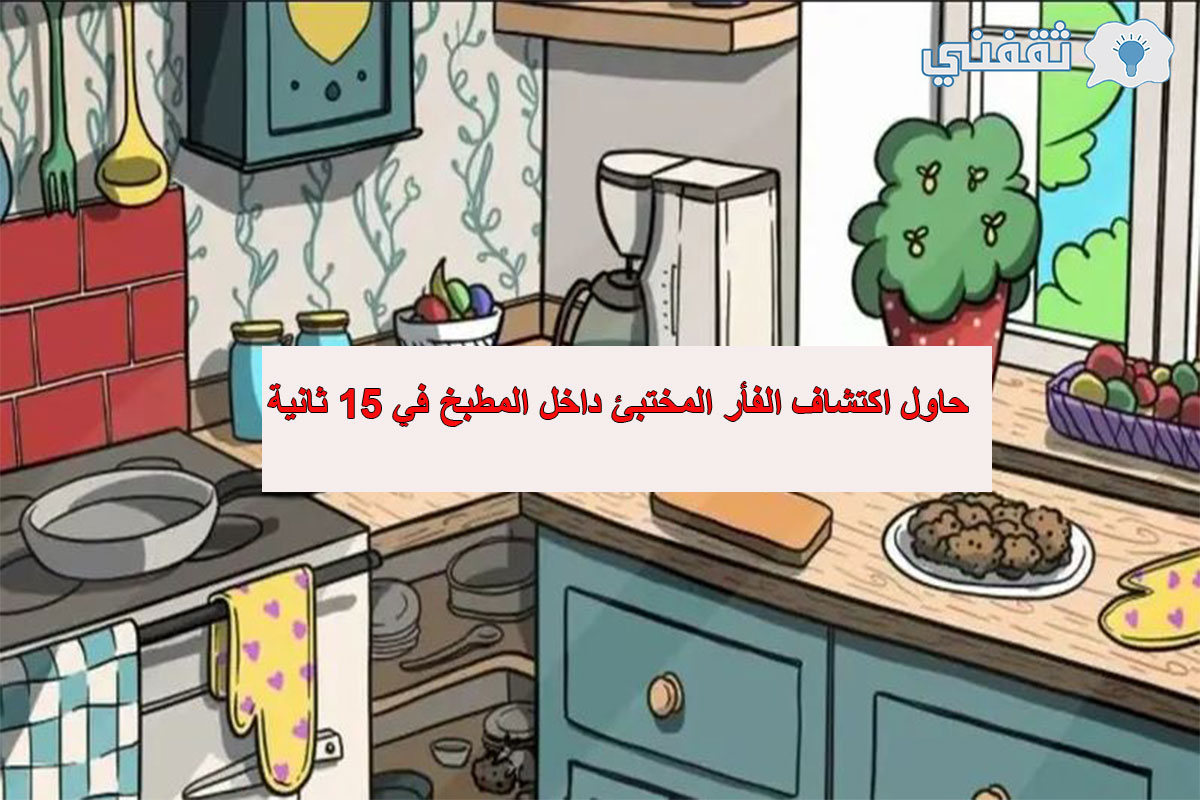 حاول اكتشاف الفأر المختبئ داخل المطبخ في 15 ثانية