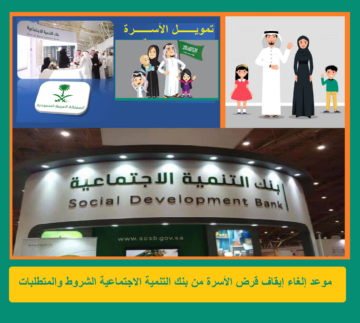 إلغاء إيقاف قرض الأسرة من بنك التنمية الاجتماعية “100 ألف ريال” الشروط والمتطلبات