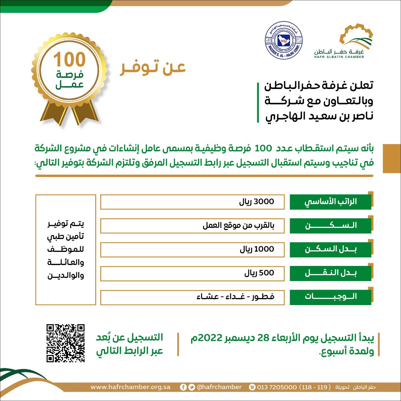 وظائف غرفة حفر الباطن