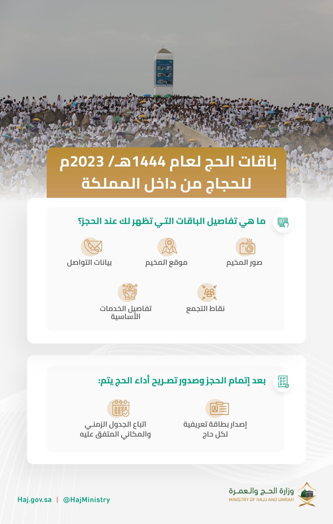 تفاصيل باقات حملات الحج التي تظهر في التقديم