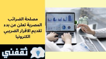 تقديم الاقرار الضريبي الكترونيا