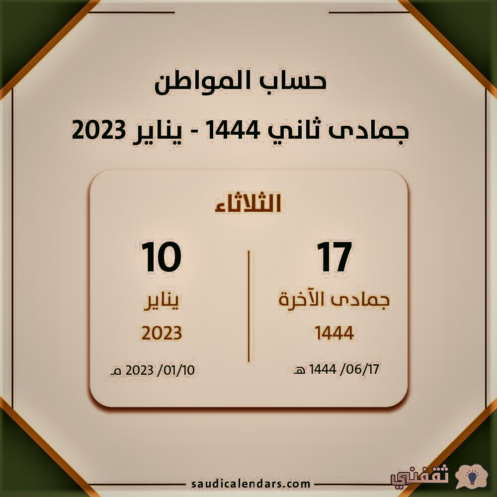 جدول رواتب حساب المواطن في السعودية