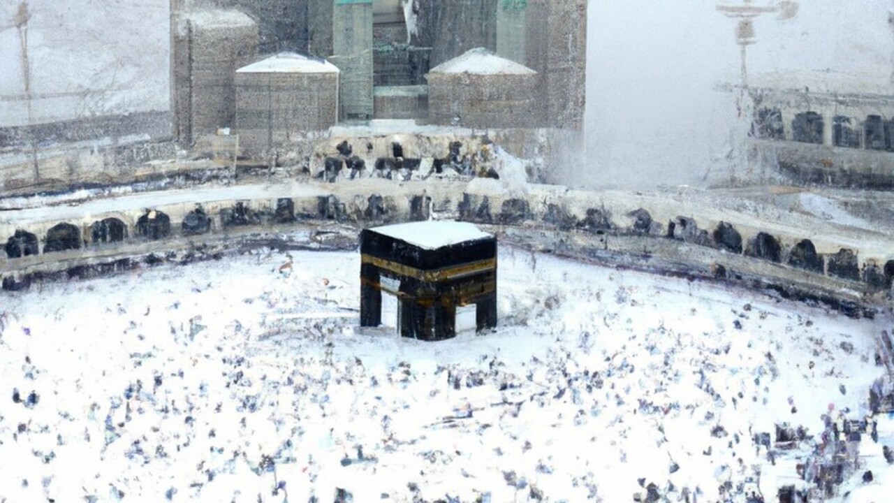 ظاهرة غريبة ثلوج مكة