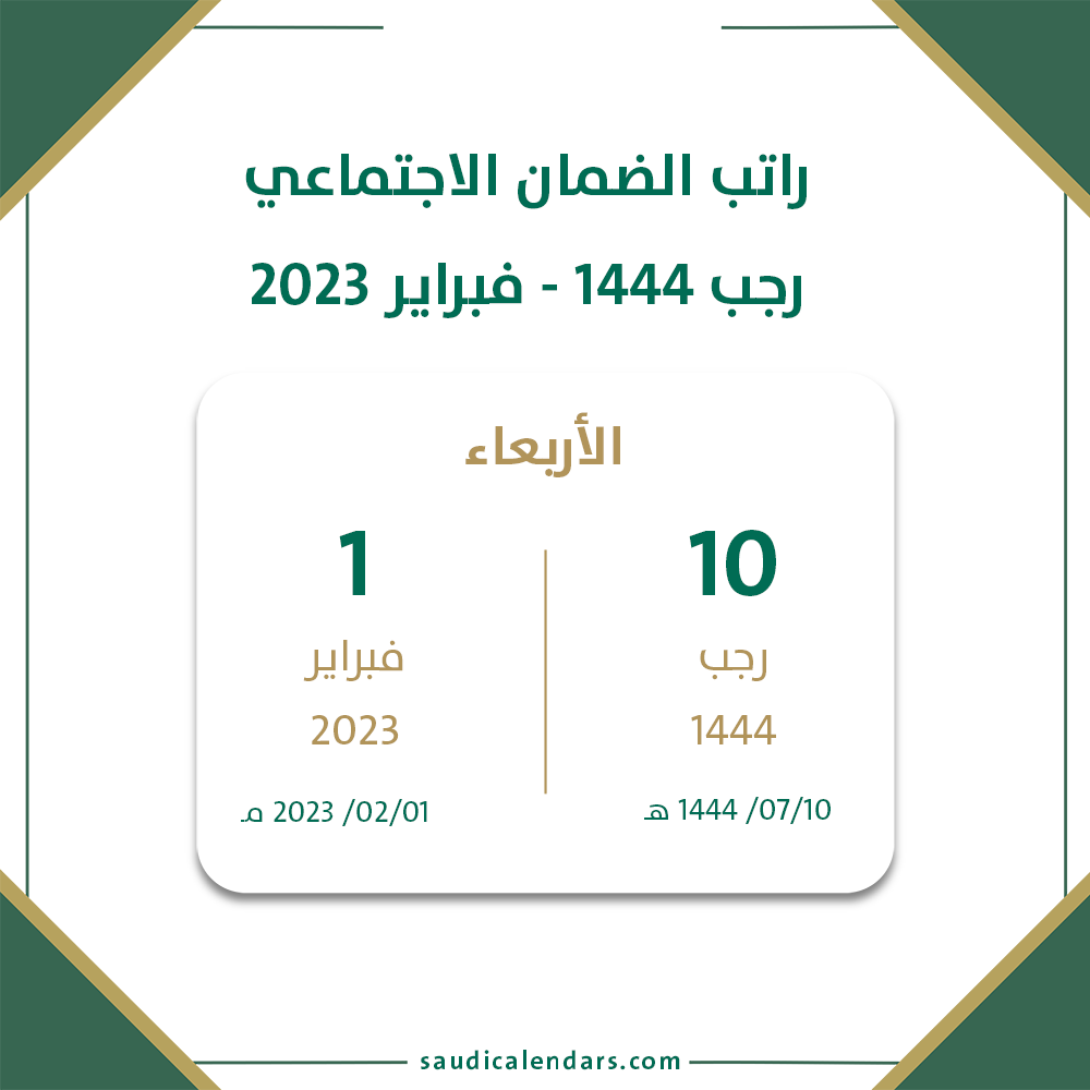 صدرت أهلية الضمان الاجتماعي المطور 1444 لشهر فبراير رابط استعلام أهلية الضمان