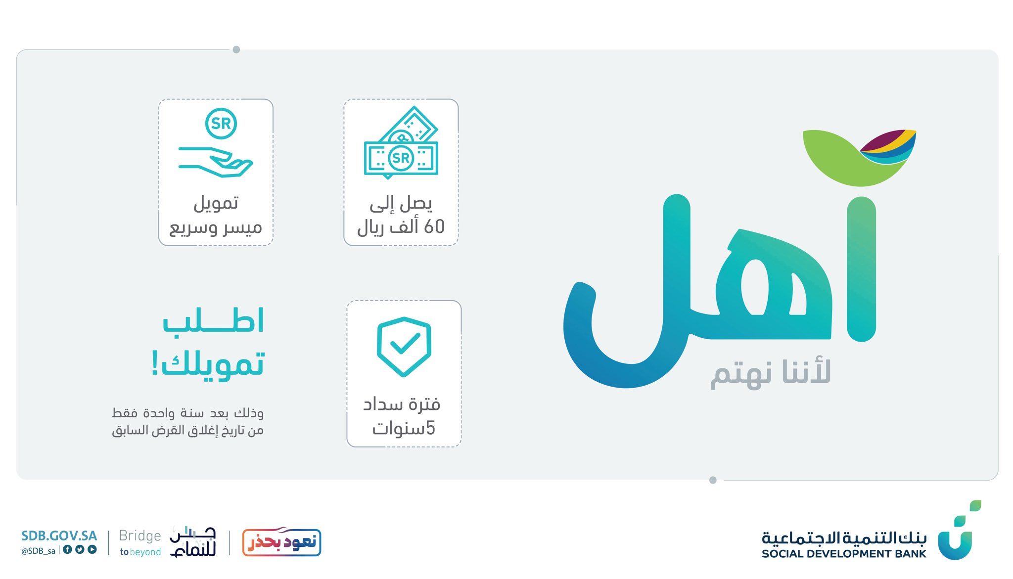 تمويل بنك اهل بنك التنمية الاجتماعية