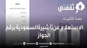 الاستعلام عن تأشيرة السعودية برقم الجواز 2023