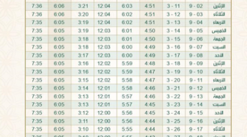 إمساكية رمضان