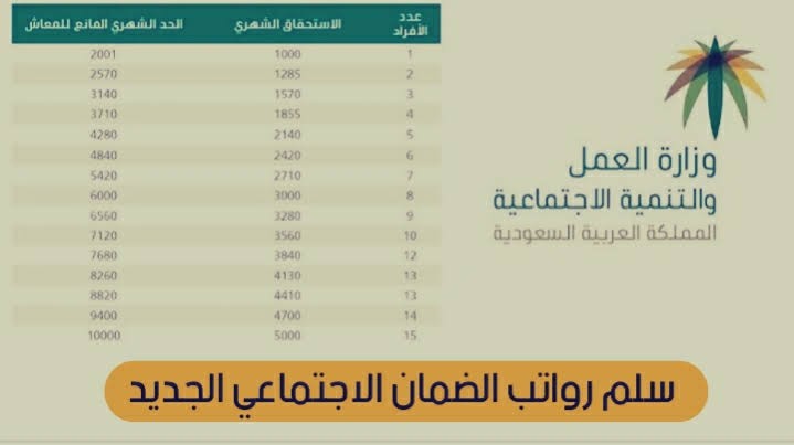 سلم رواتب الضمان المطور