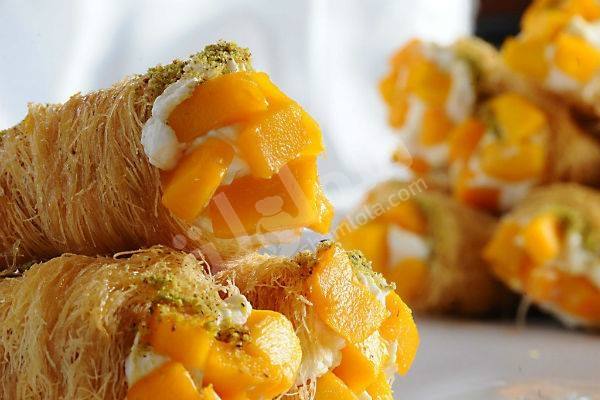 طريقة تحضير كنافة بالمانجو
