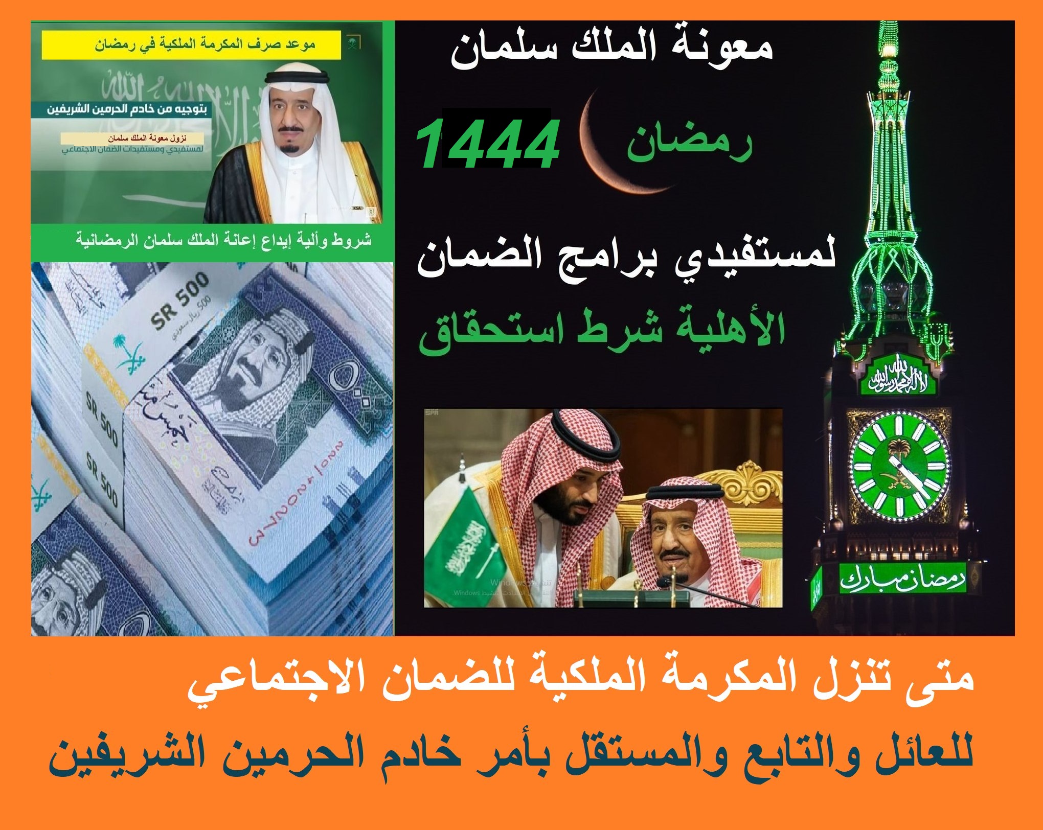 المكرمة الملكية لمستفيدي الضمان
