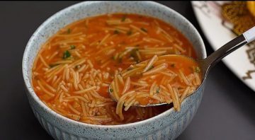 شوربة الشعيرية بالخضار بأسهل وأسرع طريقة وبمذاق لذيذ وشهي
