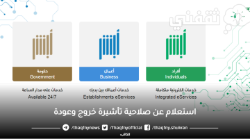 استعلام عن تأشيرة خروج وعودة