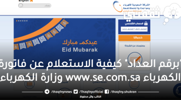 "برقم الحساب" رابط استعلام فاتورة كهرباء نوفمبر se.com.sa كيفية إعفاء فاتورة مُعسر