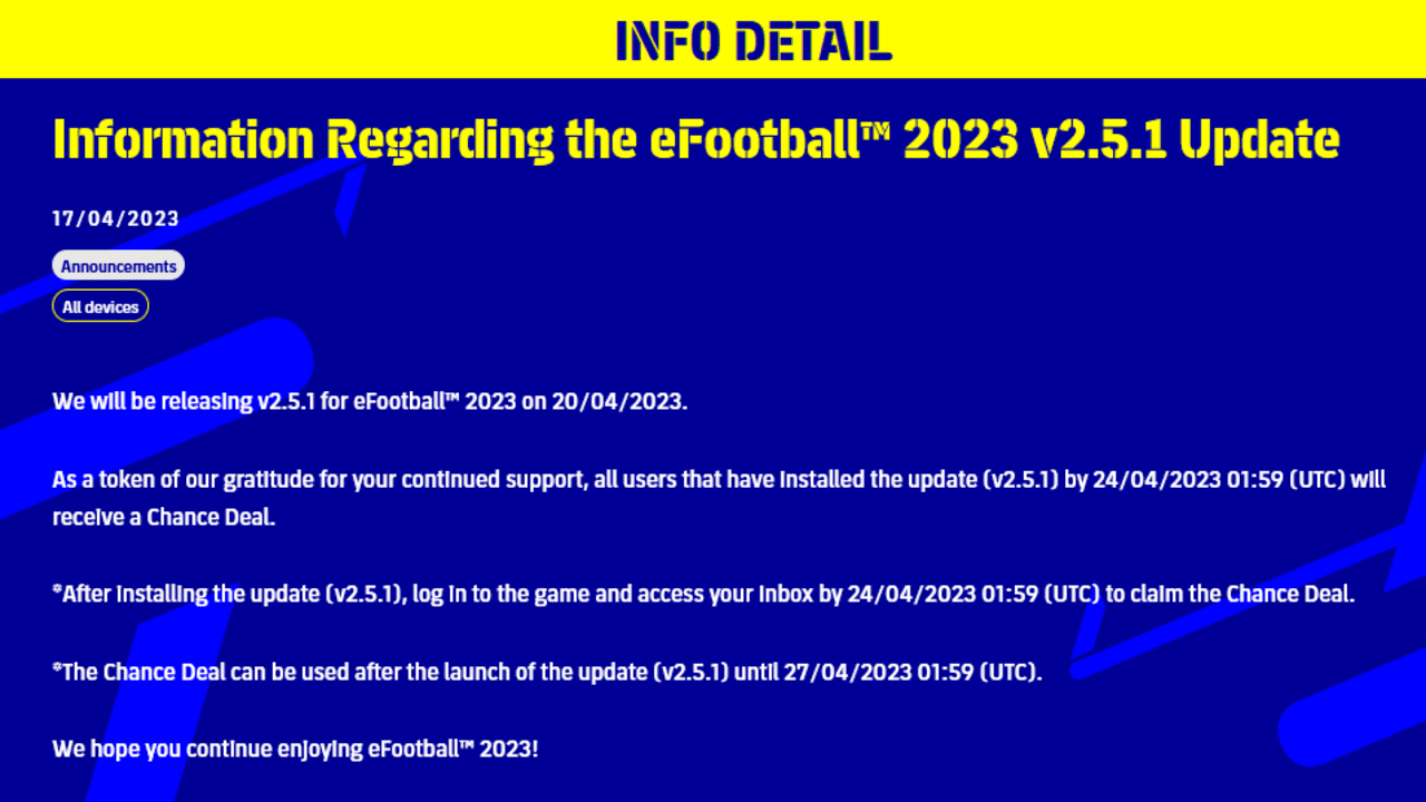 تثبيت لعبة eFootball v2.5.1