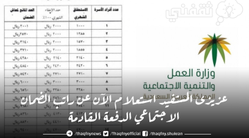 رابط الاستعلام عن راتب الضمان الاجتماعي