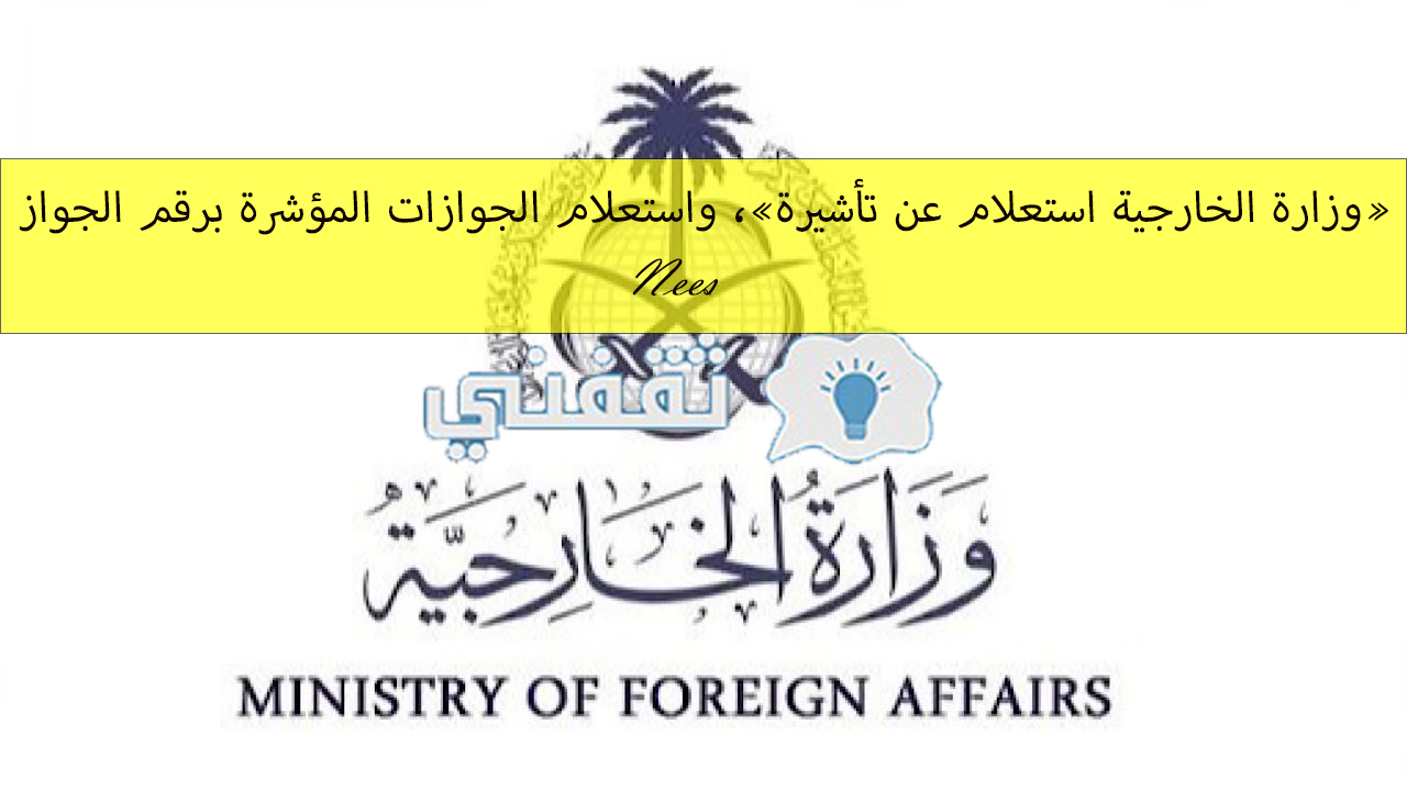 وزارة الخارجية الاستعلام عن تأشيرة