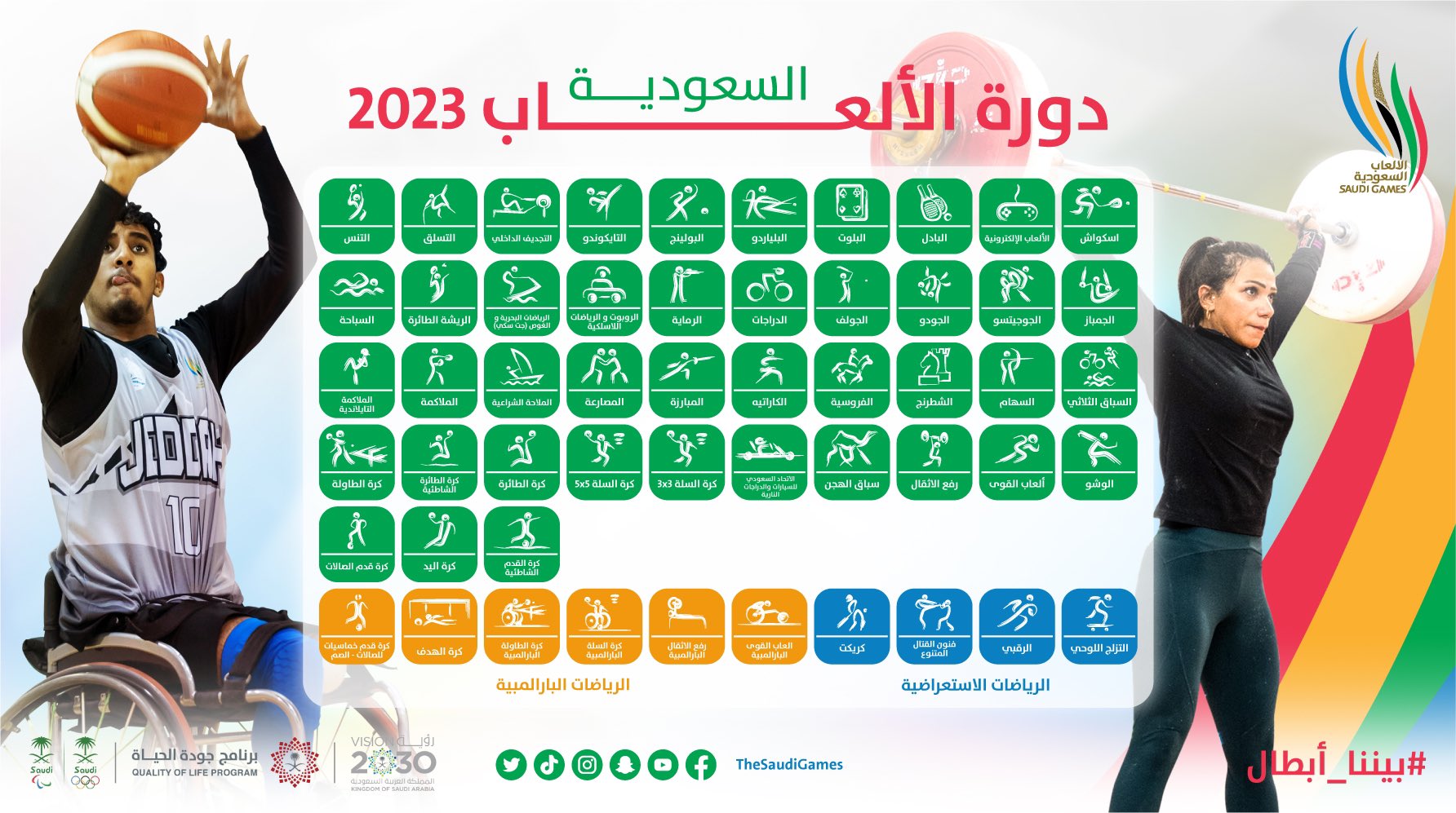 تجارِب الأداء لدورة الألعاب السُّعُودية 2023