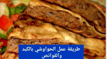 طريقة عمل الحواوشي بالكبد والقوانص