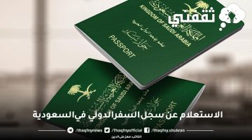الاستعلام عن سجل السفر الدولي في السعودية