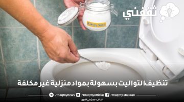 تنظيف التواليت بسهولة بمواد منزلية غير مكلفة