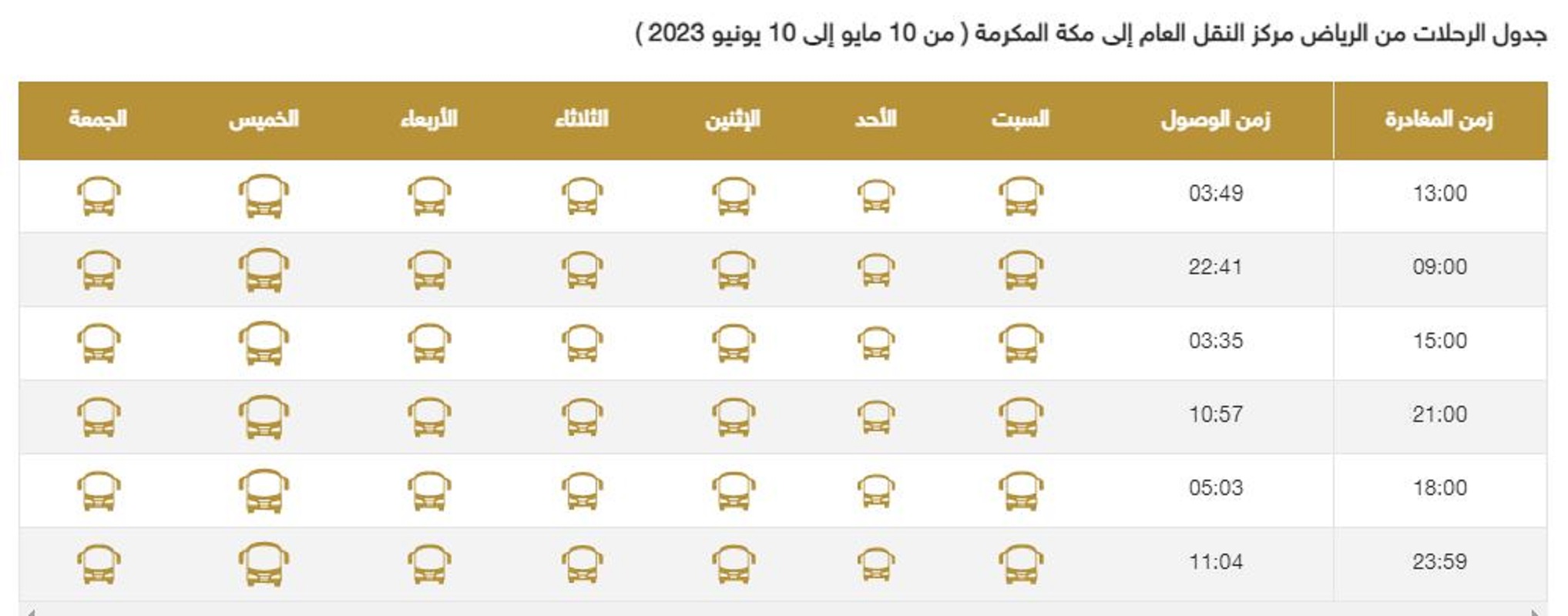 رحلات سابتكو من الرياض إلى مكة المكرمة